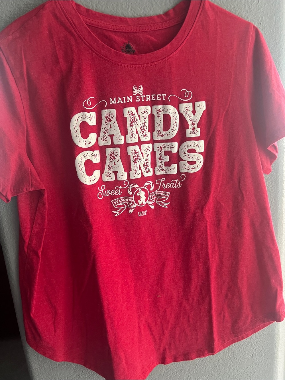 Disney Red Candy Canes Graphic Tee